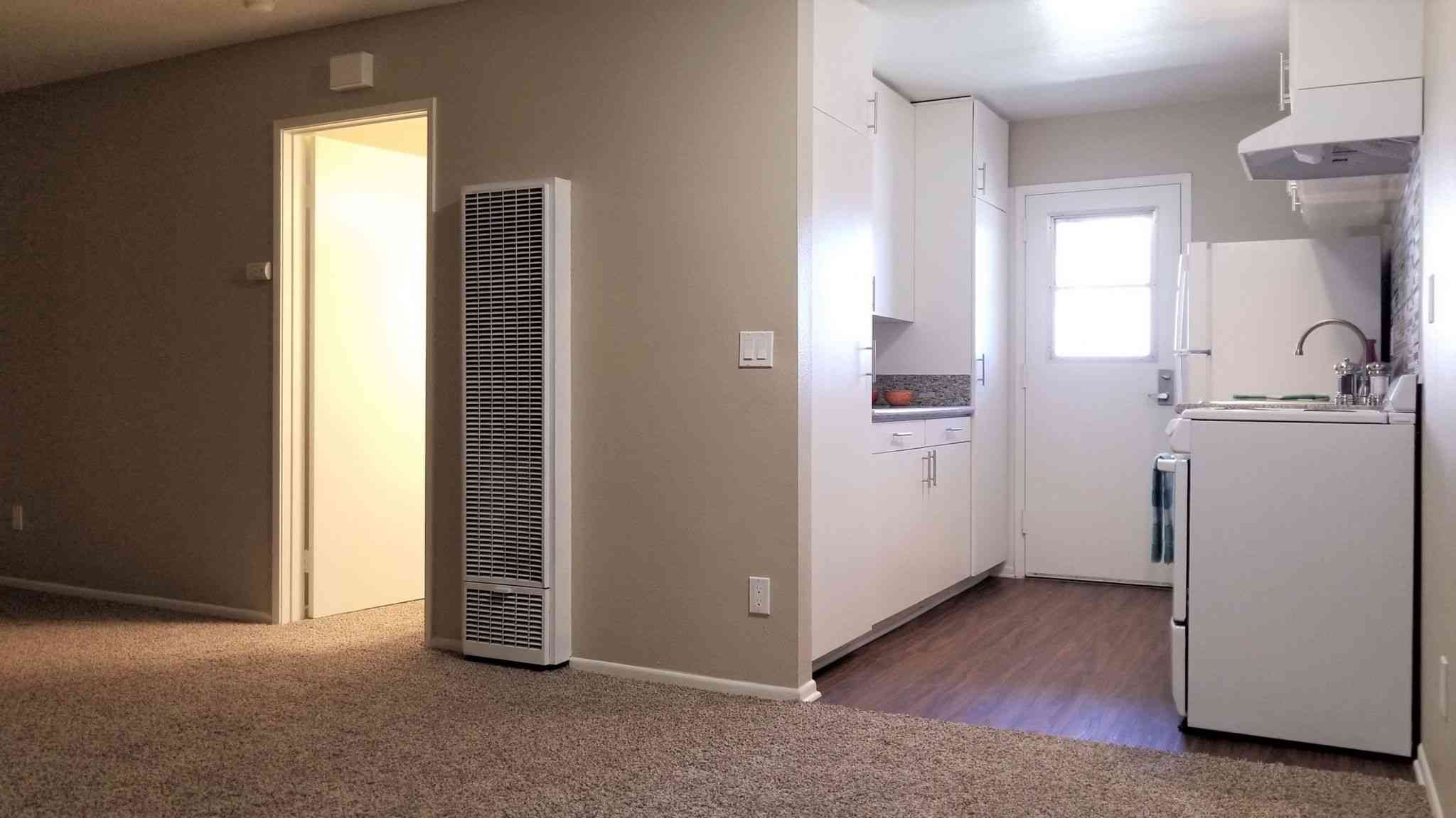 open floor plan living and kitchen view